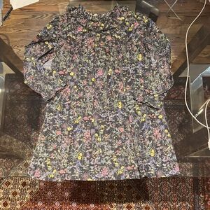 Bonpoint Floral Kids Dress - Black and Multicolor. Like New. Size 8